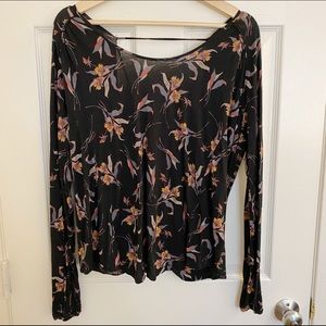 🖤 Free People open back twist top